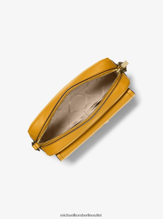 Zubehör de Michael Kors Frauen Mittlere Umhängetasche aus Leder von Parker Ringelblume 404V22700