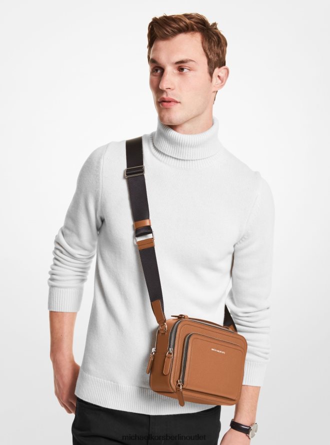 Zubehör de Michael Kors Frauen Umhängetasche „Hudson“ aus genarbtem Leder Gepäck 404V22830