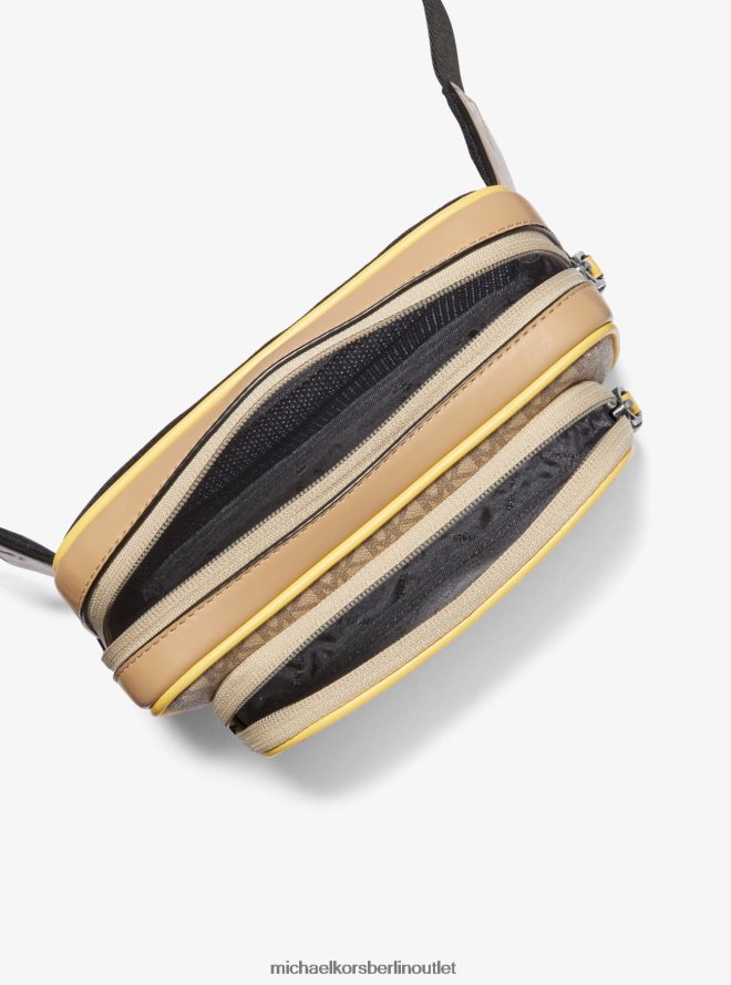 Zubehör de Michael Kors Frauen Umhängetasche mit Cooper-Grafiklogo Gelb 404V22817