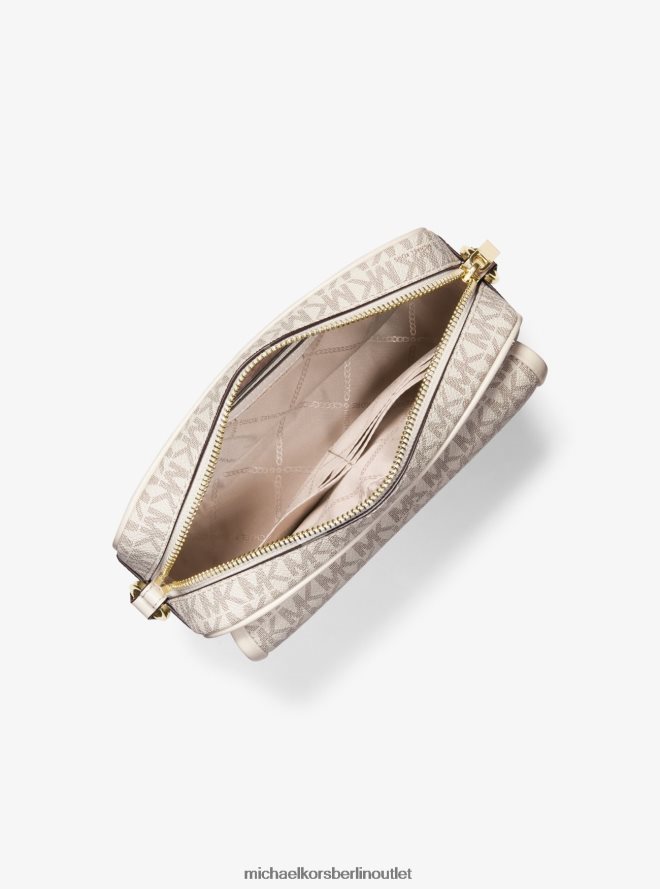 Zubehör de Michael Kors Frauen Umhängetasche mit mittelgroßem Parker-Logo Van/Creme 404V22675