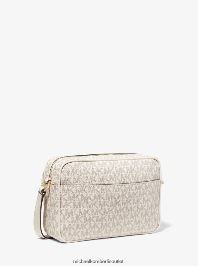 Zubehör de Michael Kors Frauen Umhängetasche mit mittelgroßem Parker-Logo Van/Creme 404V22675