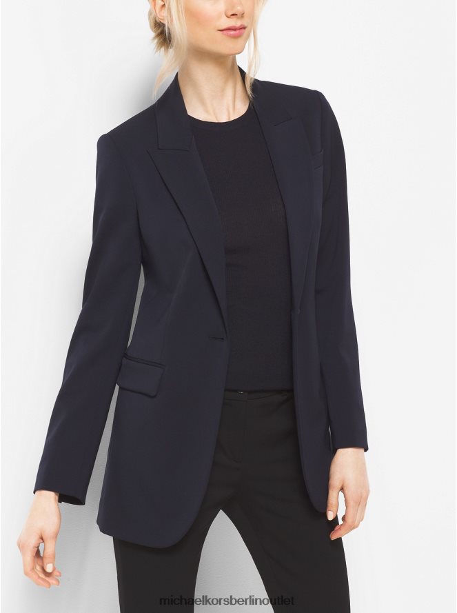 Kleidung de Michael Kors Frauen Blazer aus Stretch-Wolle aus der Kollektion Marine 404V223688