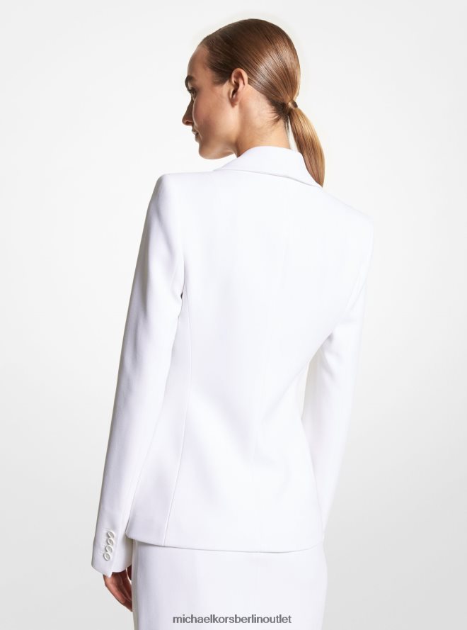 Kleidung de Michael Kors Frauen Doppelkrepp-Sable-Blazer aus der Kollektion Optik weiß 404V223435