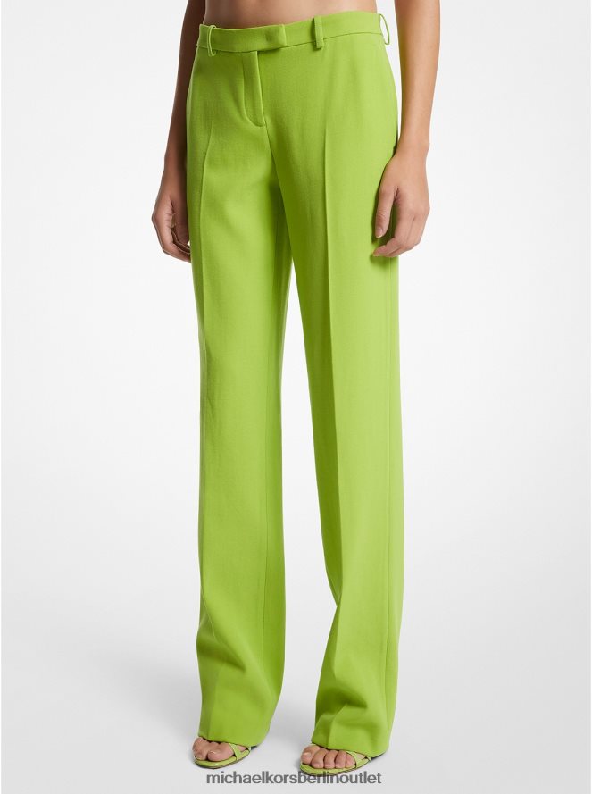 Kleidung de Michael Kors Frauen Kollektion Carolyn Woll-Gabardine-Hose Kalk 404V223530