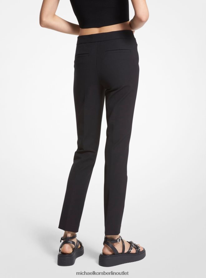Kleidung de Michael Kors Frauen Hose aus Stretch-Crêpe Schwarz 404V22502
