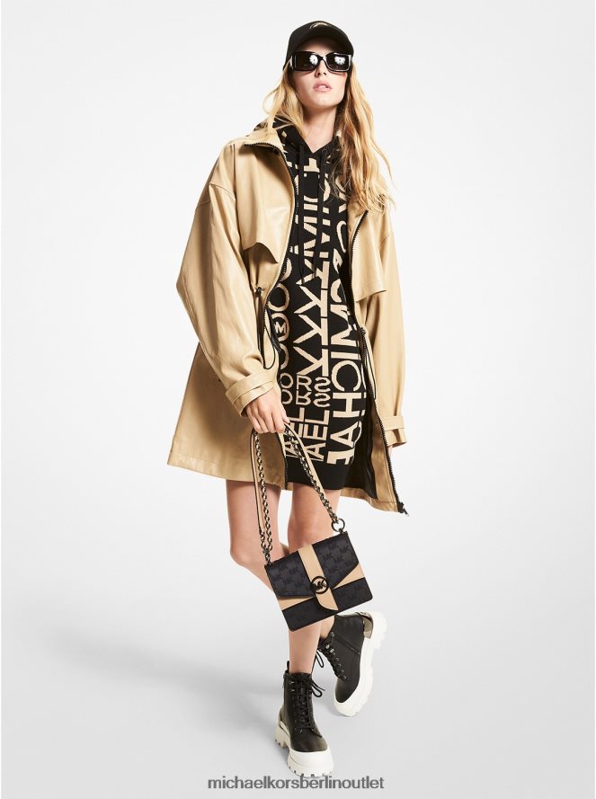 Kleidung de Michael Kors Frauen Anorak aus Kunstleder khaki 404V22230