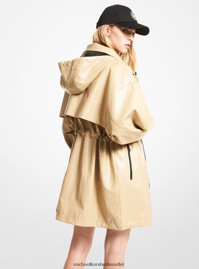 Kleidung de Michael Kors Frauen Anorak aus Kunstleder khaki 404V22230