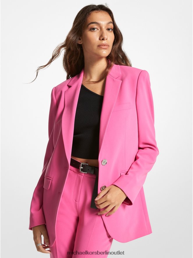 Kleidung de Michael Kors Frauen Boyfriend-Blazer aus Krepp cerise 404V22198