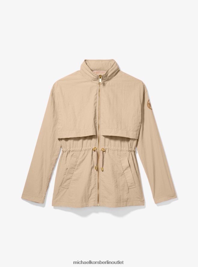Kleidung de Michael Kors Frauen Packbarer Nylon-Anorak khaki 404V22270