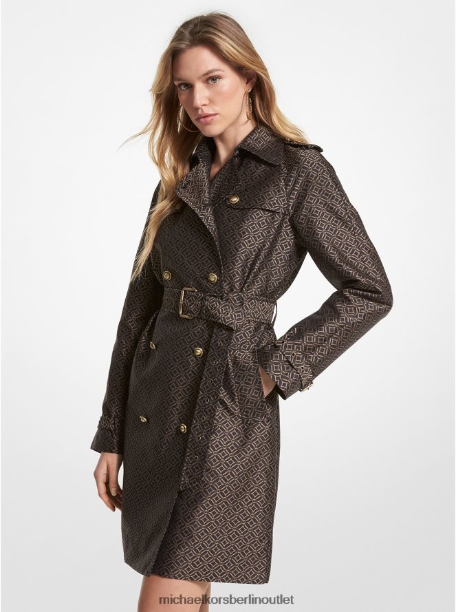 Kleidung de Michael Kors Frauen Trenchcoat aus Jacquard mit Logo Schale 404V22208