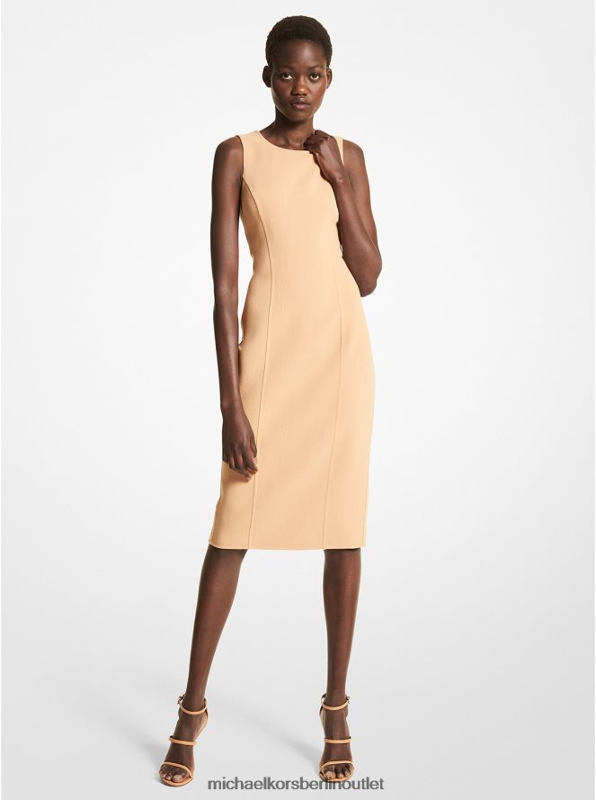 Kleidung de Michael Kors Frauen Etuikleid aus Stretchwolle aus der Kollektion Kamel 404V223630