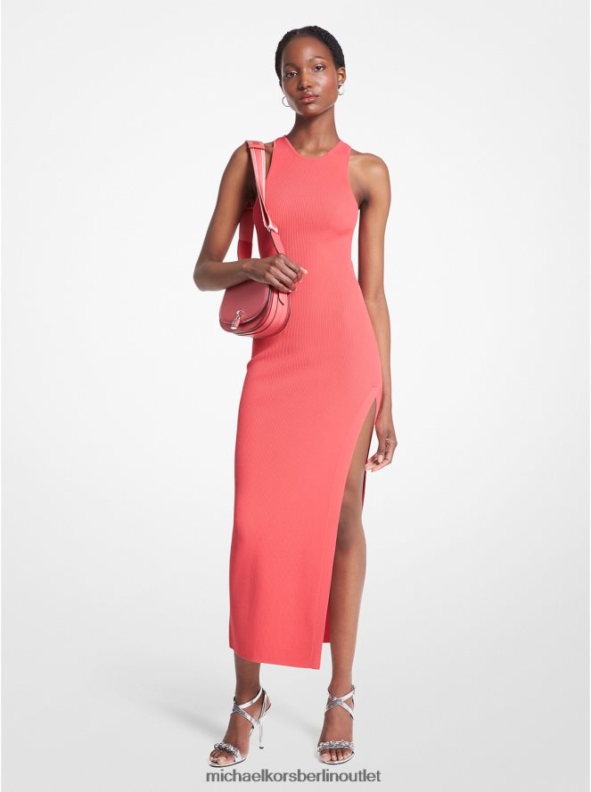 Kleidung de Michael Kors Frauen Tankkleid aus geripptem Stretch-Strick Geranie 404V221