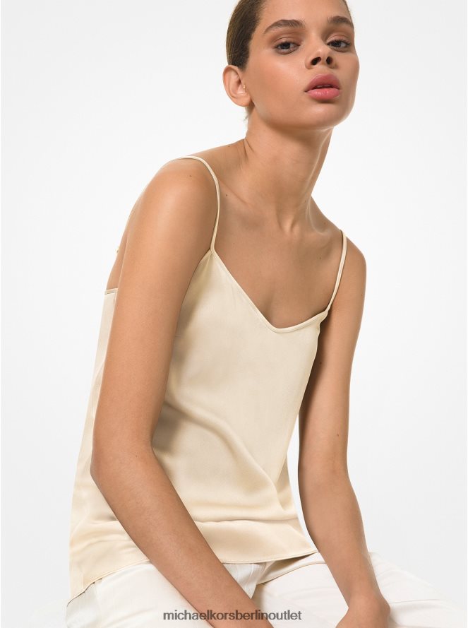Kleidung de Michael Kors Frauen Kollektion Camisole aus Satin-Charmeuse naturfarben 404V223745