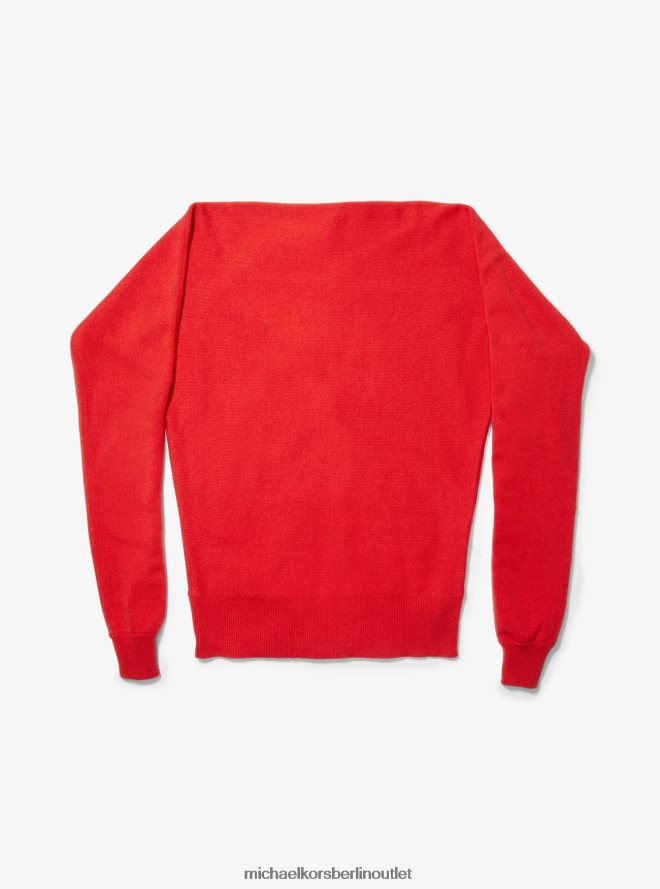 Kleidung de Michael Kors Frauen Kollektion Kaschmir-Pullover-Schal Mohn 404V223487