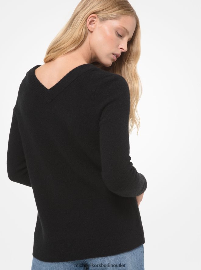 Kleidung de Michael Kors Frauen Strickpullover Schwarz 404V22527