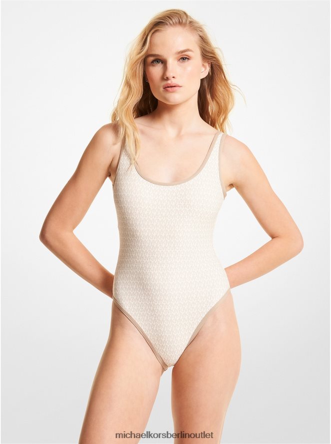 Kleidung de Michael Kors Frauen Badeanzug mit Logo Knochen 404V22559