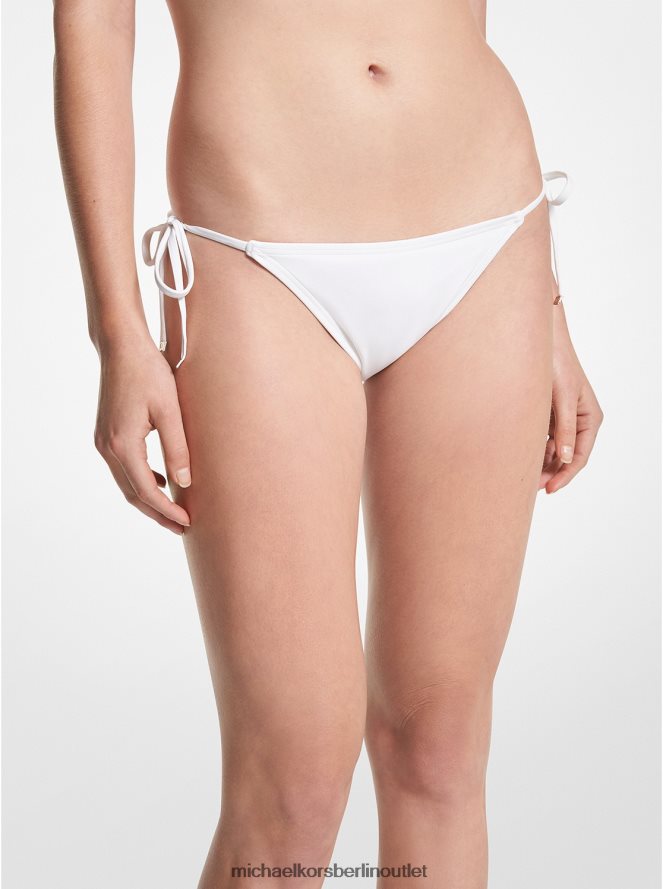 Kleidung de Michael Kors Frauen Bikinihose aus Stretch-Nylon Weiß 404V22545