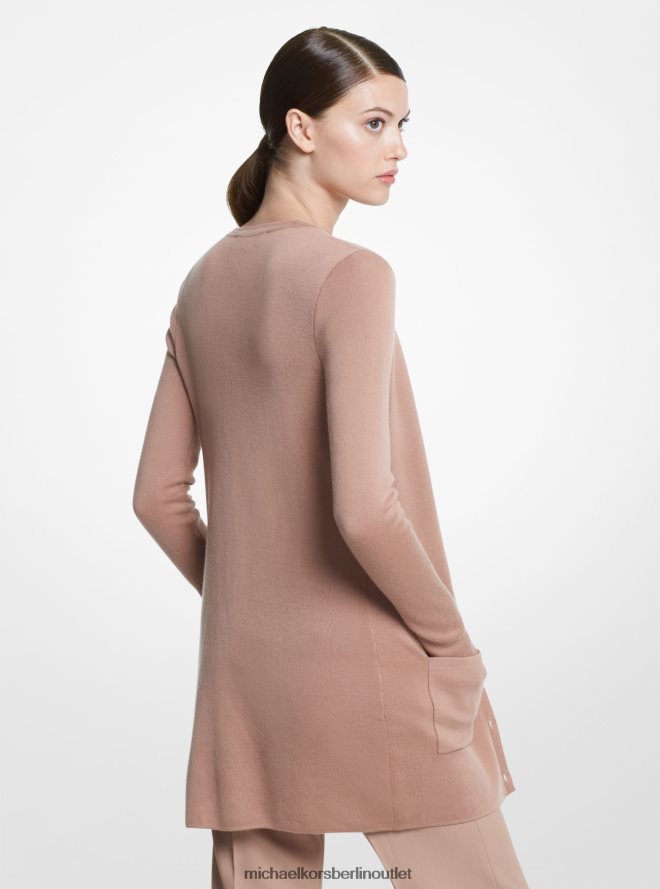 Kleidung de Michael Kors Frauen Kollektion Bette Kaschmir-Cardigan Sonnenbräune 404V223684