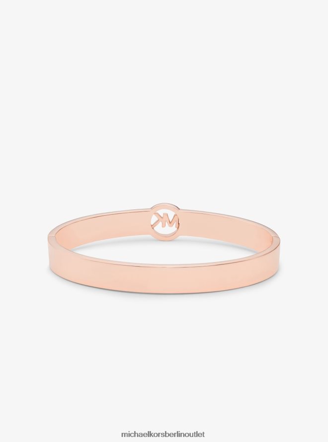 Schmuck de Michael Kors Frauen Dreifarbiger Greenwich-Armreif aus Messing mit Pavé-Logo Roségold 404V222460