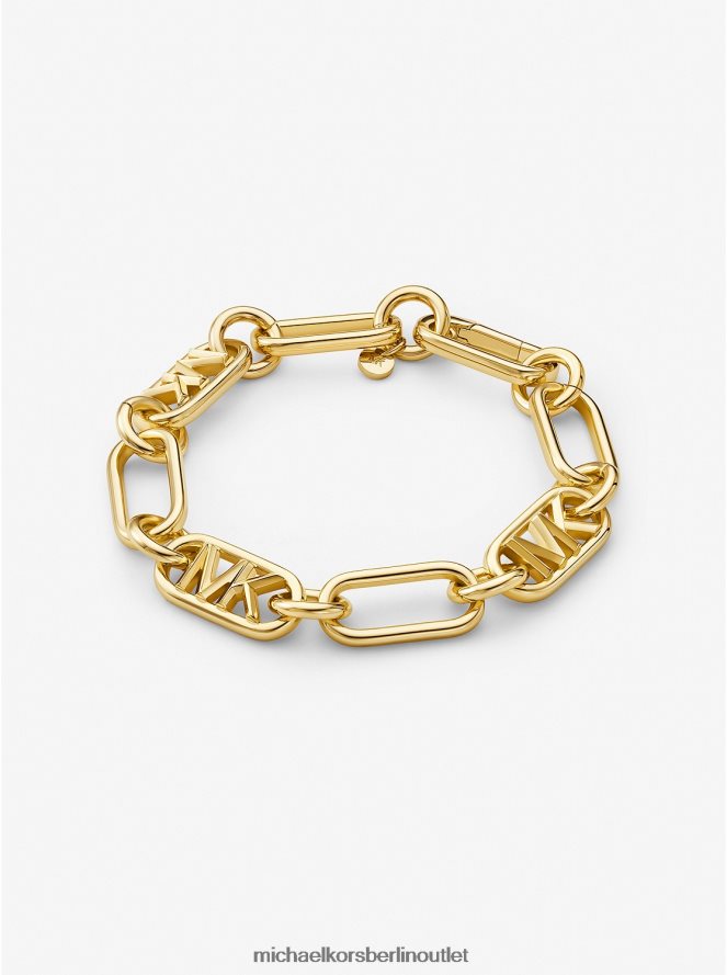 Schmuck de Michael Kors Frauen Kettengliederarmband aus edelmetallbeschichtetem Messing Gold 404V222437
