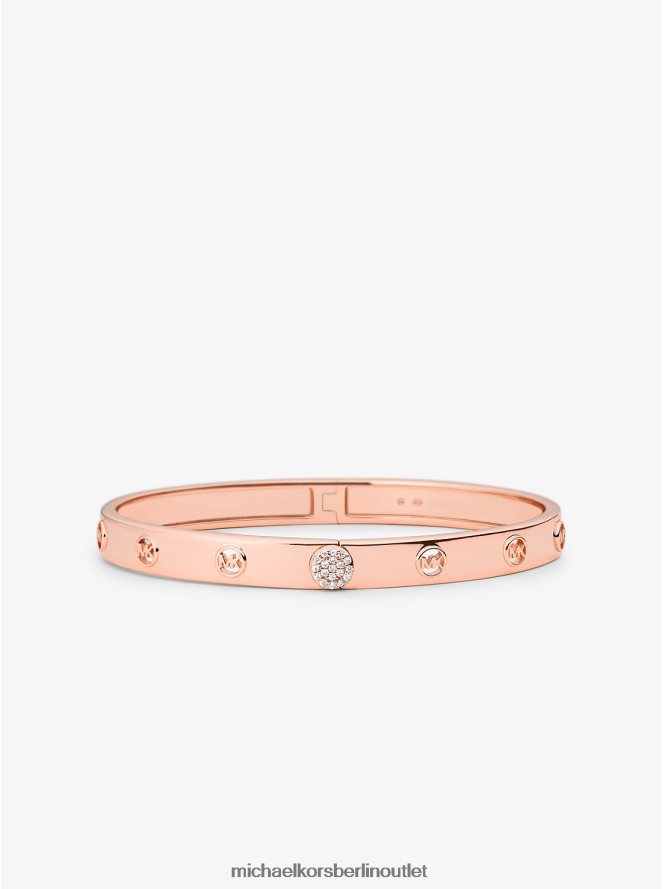 Schmuck de Michael Kors Frauen Pavé-Armreif aus Sterlingsilber mit Edelmetallbeschichtung Roségold 404V222459