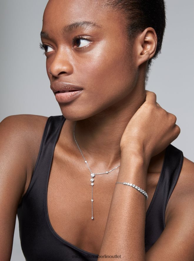 Schmuck de Michael Kors Frauen Tennis-Slider-Armband aus Sterlingsilber Silber 404V222454