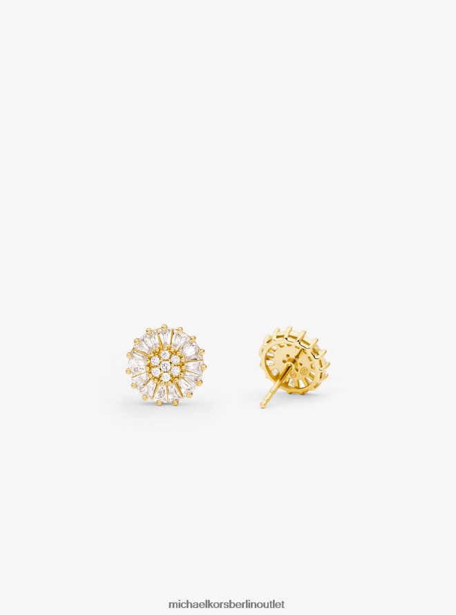 Schmuck de Michael Kors Frauen Pavé-Ohrstecker aus Sterlingsilber mit Edelmetallbeschichtung Gold 404V222517