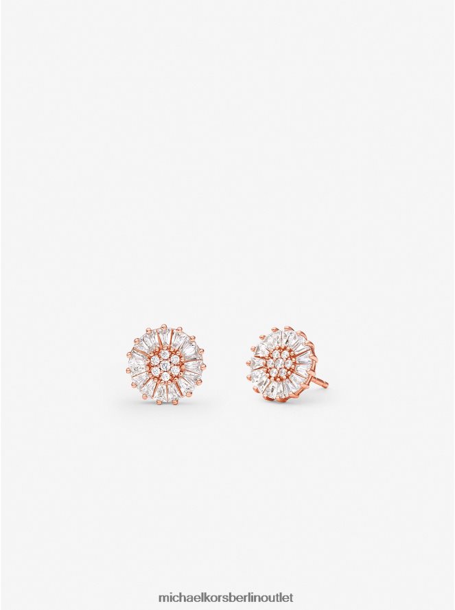 Schmuck de Michael Kors Frauen Pavé-Ohrstecker aus Sterlingsilber mit Edelmetallbeschichtung Roségold 404V222516