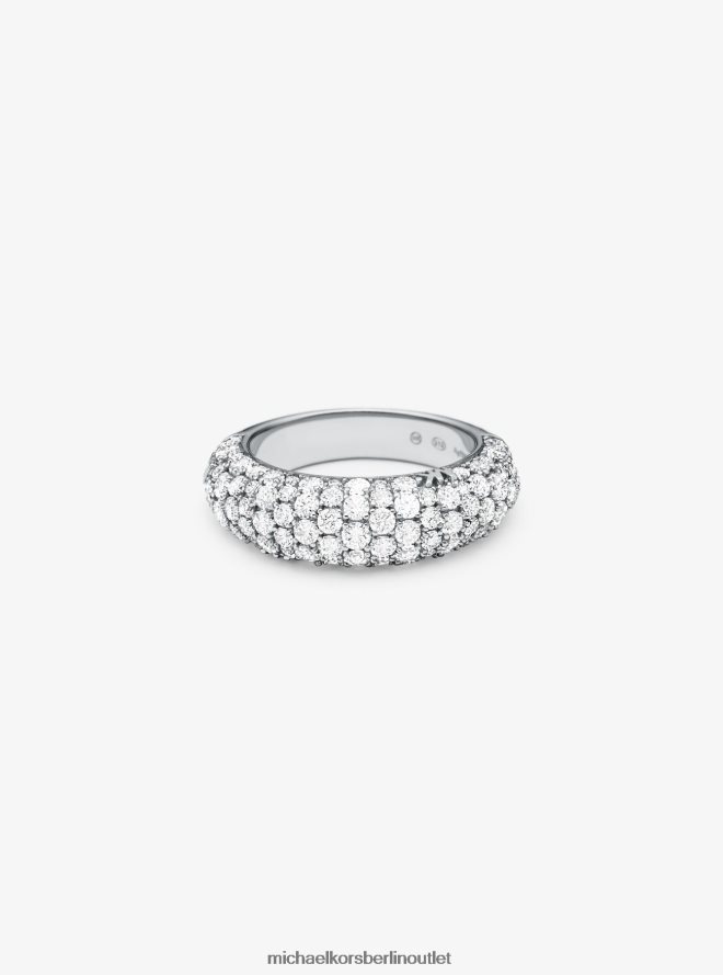 Schmuck de Michael Kors Frauen Pavé-Ring aus Sterlingsilber mit Edelmetallbeschichtung Silber 404V222550
