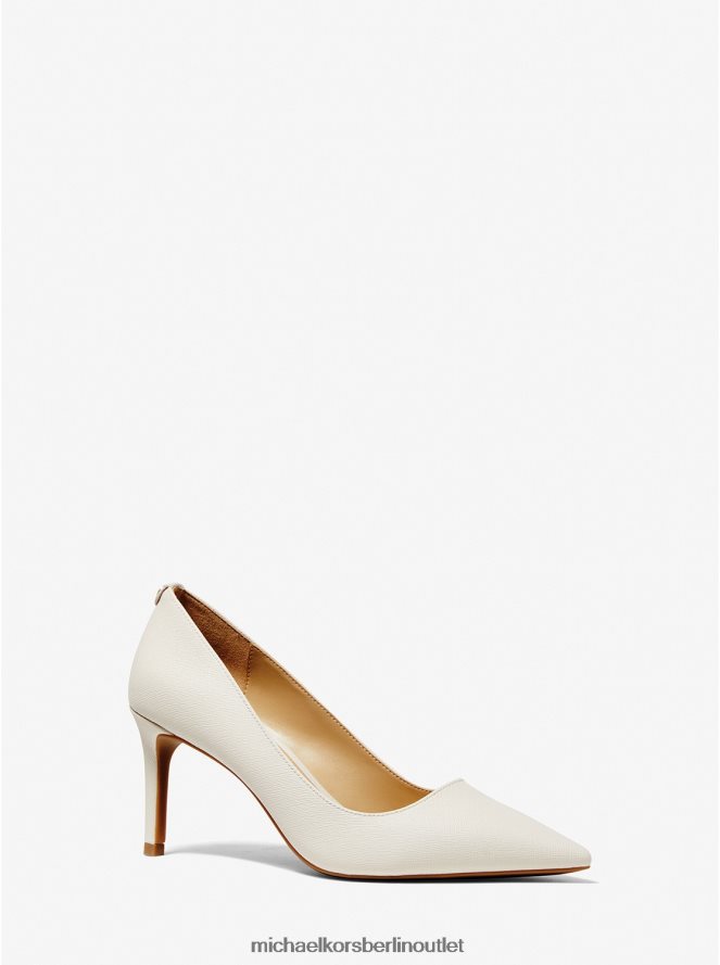 Schuhe de Michael Kors Frauen Alina Flex-Pumps aus Saffiano-Kunstleder Es ist Sahne 404V222298