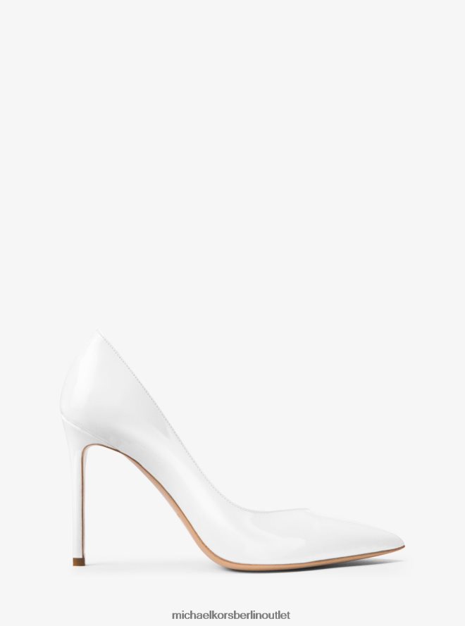 Schuhe de Michael Kors Frauen Collection Muse Lacklederpumps Optik weiß 404V222312