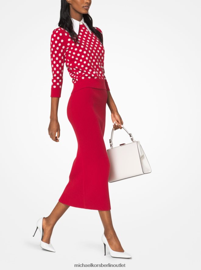 Schuhe de Michael Kors Frauen Collection Muse Lacklederpumps Optik weiß 404V222312