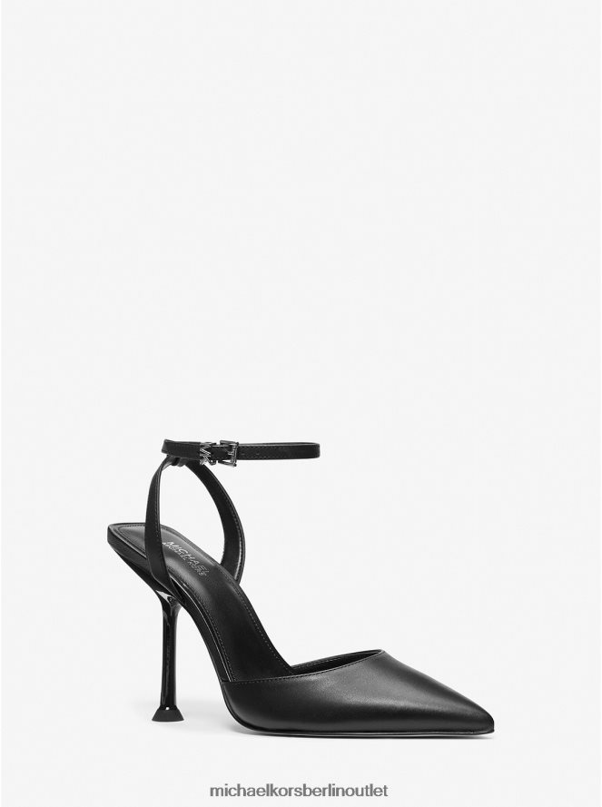 Schuhe de Michael Kors Frauen Imani-Lederpumps Schwarz 404V222288