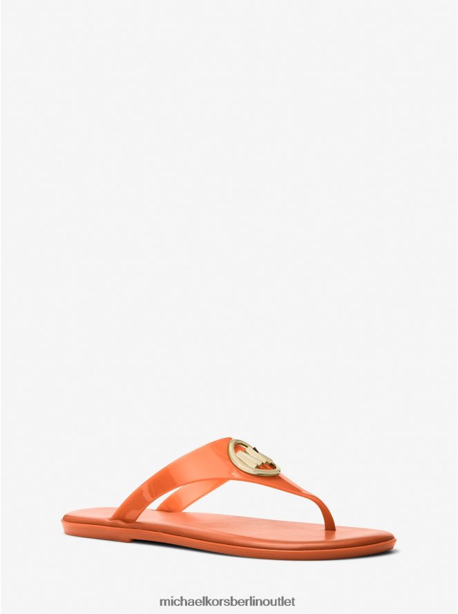 Schuhe de Michael Kors Frauen Carmen PVC-Jelly-Sandale Mohn 404V221958