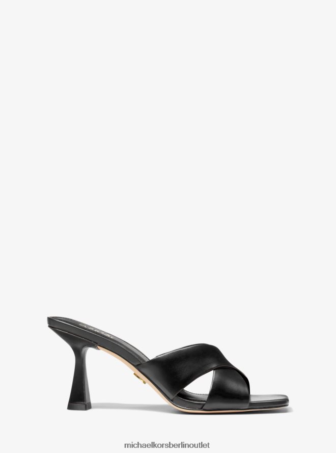 Schuhe de Michael Kors Frauen Clara-Leder-Mule Schwarz 404V221851