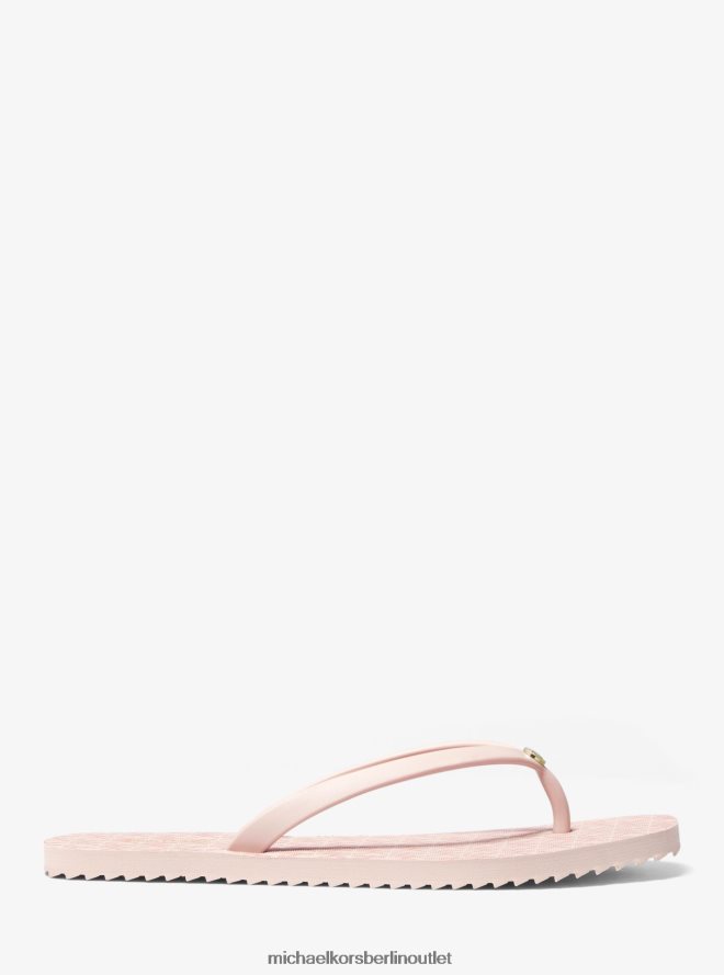 Schuhe de Michael Kors Frauen Flip-Flop mit Jinx-Logo zartes Rosa 404V221870