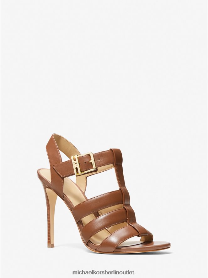 Schuhe de Michael Kors Frauen Jagger-Ledersandale Gepäck 404V221926