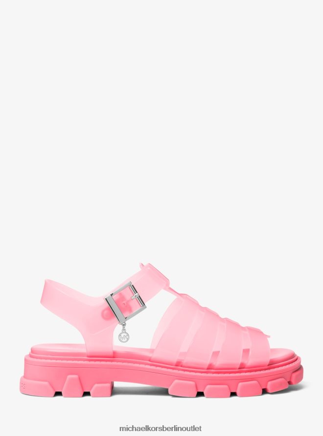 Schuhe de Michael Kors Frauen Jagger PVC-Sandale Geranie 404V221985