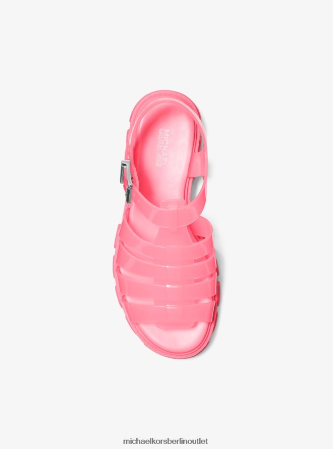 Schuhe de Michael Kors Frauen Jagger PVC-Sandale Geranie 404V221985