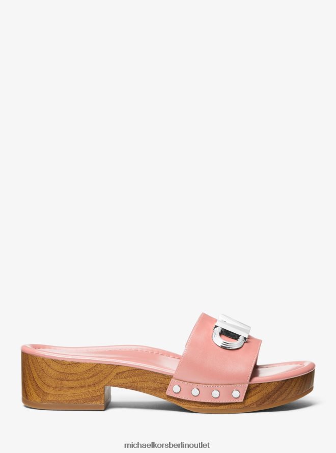 Schuhe de Michael Kors Frauen Parker-Plateausandale aus Leder Rosa 404V221873