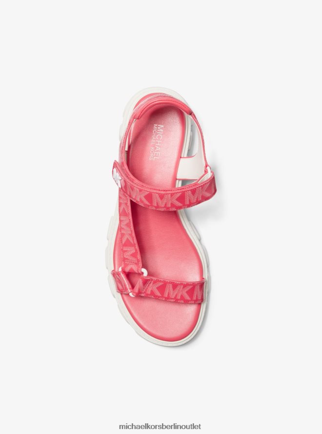 Schuhe de Michael Kors Frauen Sandale mit Ridley-Logo Geranie 404V221984