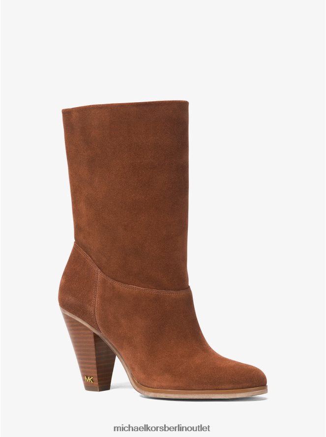 Schuhe de Michael Kors Frauen Divia Wildleder-Stiefelette Karamell 404V222213