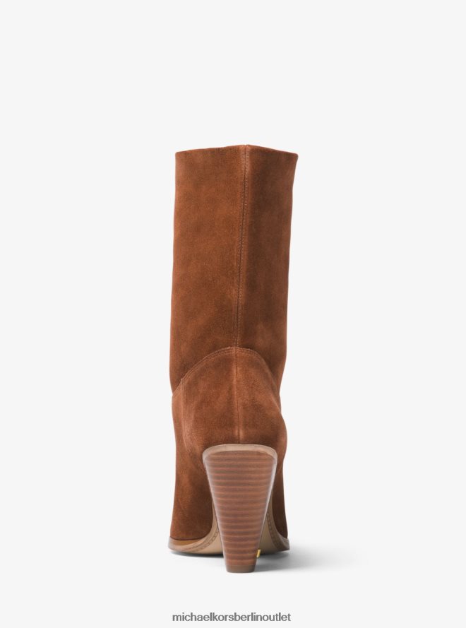 Schuhe de Michael Kors Frauen Divia Wildleder-Stiefelette Karamell 404V222213