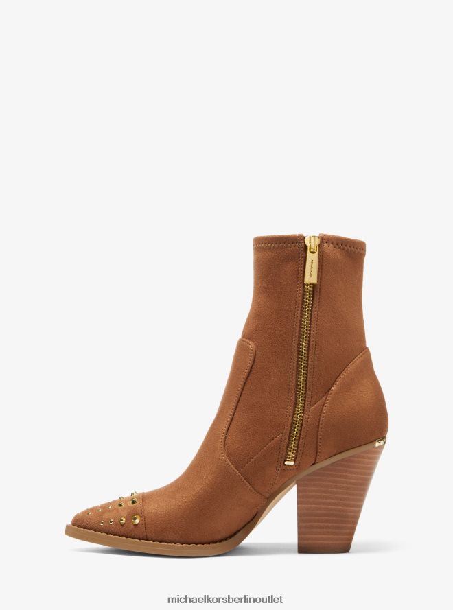 Schuhe de Michael Kors Frauen Dover-Stiefel aus Wildlederimitat mit Nieten Gepäck 404V222107