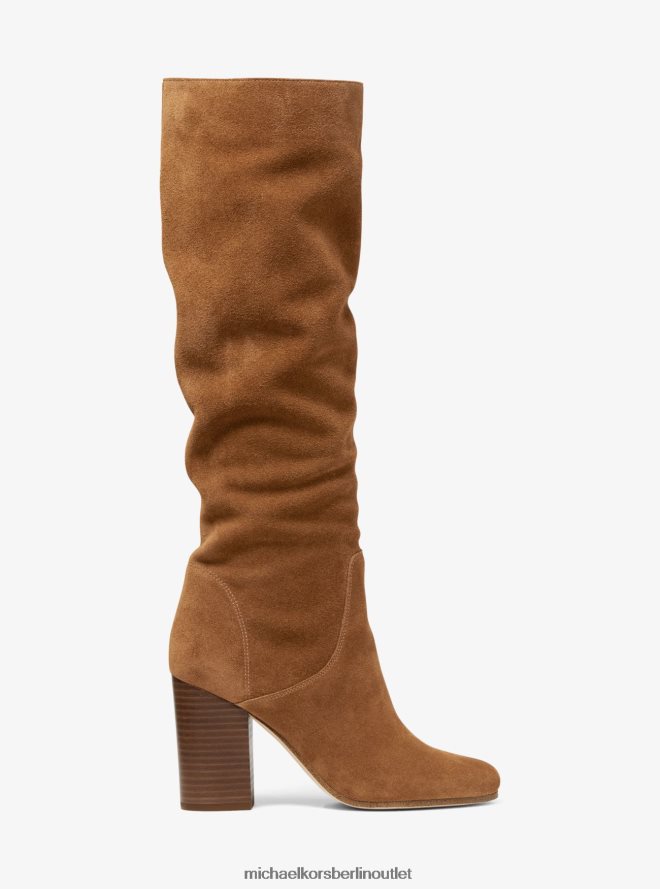 Schuhe de Michael Kors Frauen Leigh-Wildlederstiefel Gepäck 404V222122