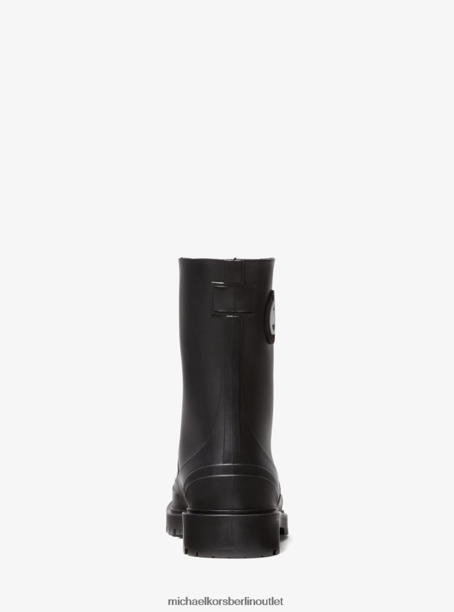 Schuhe de Michael Kors Frauen Montaigne PVC-Regenstiefel Schwarz 404V222167