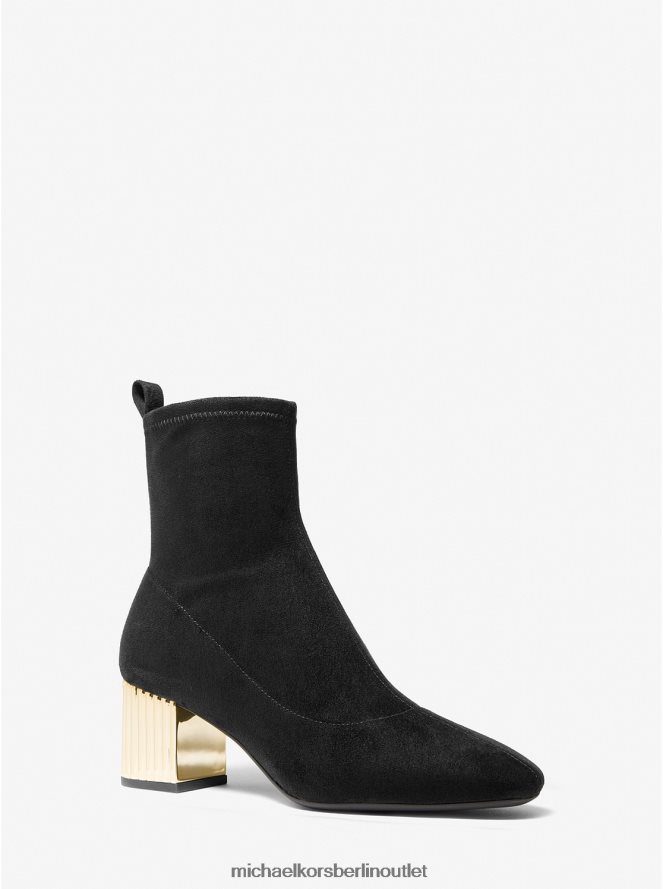 Schuhe de Michael Kors Frauen Porter-Stiefelette aus Wildlederimitat Schwarz 404V222154