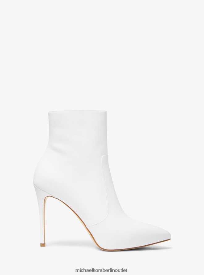 Schuhe de Michael Kors Frauen Rue-Lederstiefel Optik weiß 404V222179