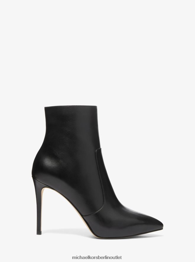 Schuhe de Michael Kors Frauen Rue-Lederstiefel Schwarz 404V222180