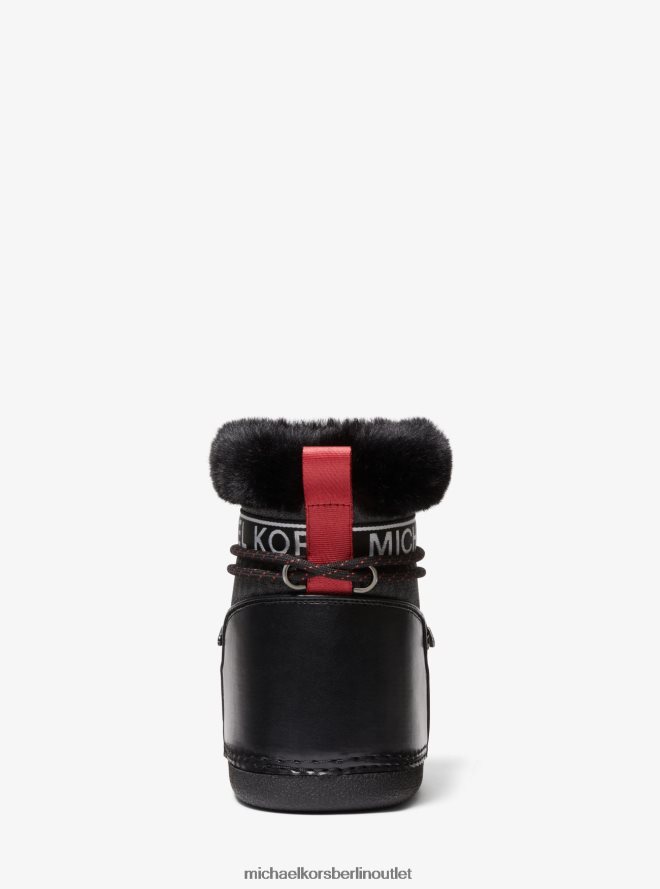 Schuhe de Michael Kors Frauen Schneestiefel mit Zelda-Logo Schwarz 404V222115